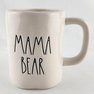 ⭐️2/ $50⭐️ Rae Dunn Mama Bear Large Ivory Ceramic Coffee Mug Magenta LLC